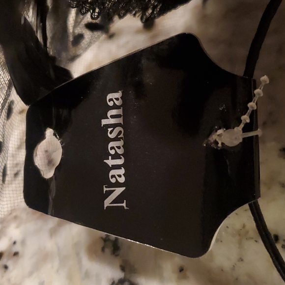 Natasha Black Veiled Headband Hat - Picture 3 of 6